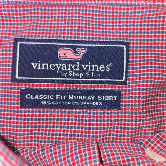 Vineyard Vines Mens Murray Classic Fit Shirt Medium Long Sleeve - Picture 5 of 7